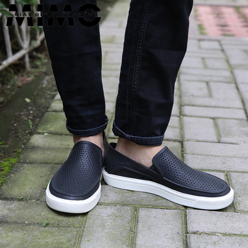 [Hàng xuất] Giày Slip on Citilane Roka, giày nhựa đi mưa siêu nhẹ êm, bền đẹp cho nam