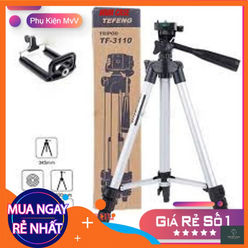 [Có Kẹp Đt] Tripod 3110 Livestream Chụp Ảnh tháo lắp tiện lợi dễ dàng mang đi chơi, đi du lịch