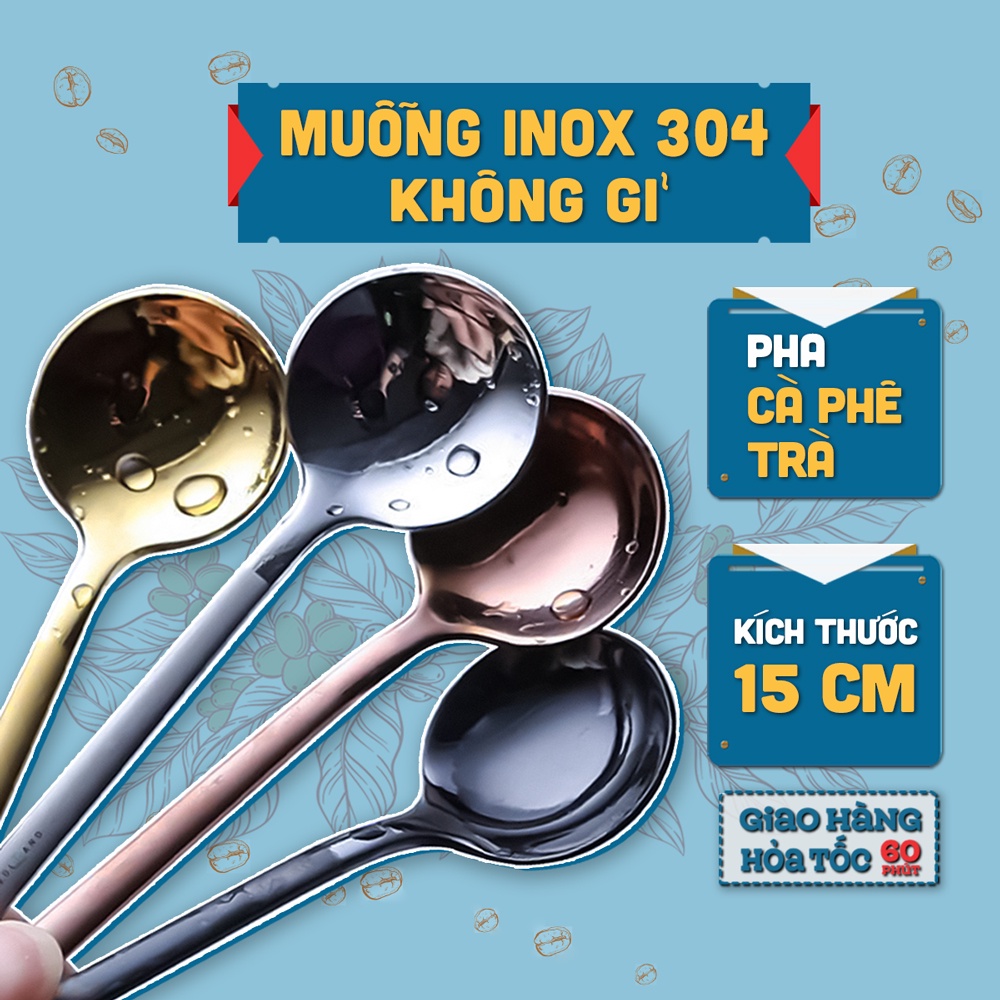 Muỗng inox 304 pha cà phê, trà cao cấp, sang trọng, siêu bền từ Roplus Coffee