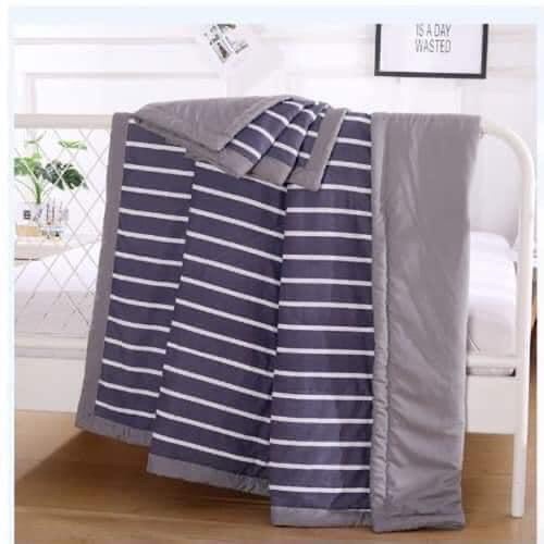 Chăn Hè Thu Cotton Kẻ Sọc Muji Hàng Xuất Nhật