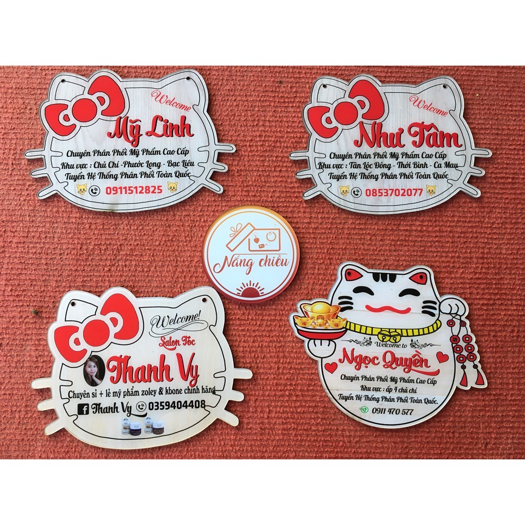 [BẢNG HIỆU MICA DECOR SHOP] - Thiết kế theo yêu cầu - Mẫu Kitty xinh xắn
