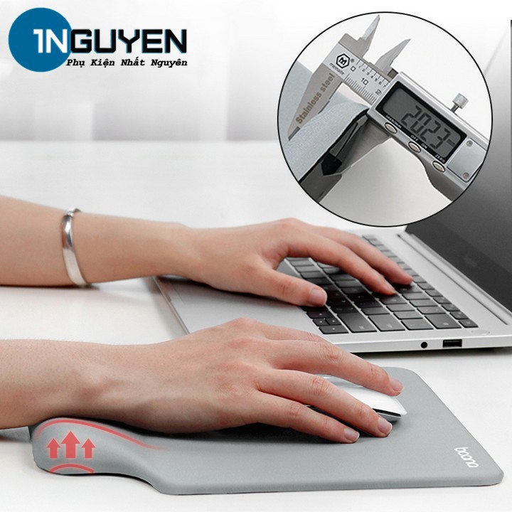 Tấm Lót Chuột Có Đệm Tay Silicon Baona Chống Mỏi Chai Tay Cho Văn Phòng, Thiết Kế Đơn Giản | Mouse Pad