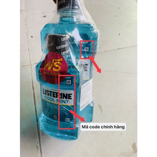 (Date 2024) Nước súc miệng Listerine 750ml