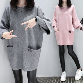 Đầm Sweater Thời Trang Thu Đông 2018 Cho Mẹ Bầu