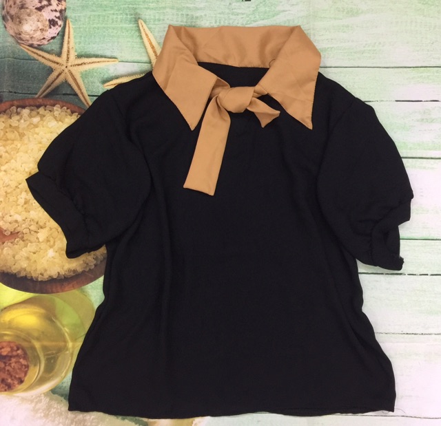 Áo sơ mi phối màu cực dễ thương