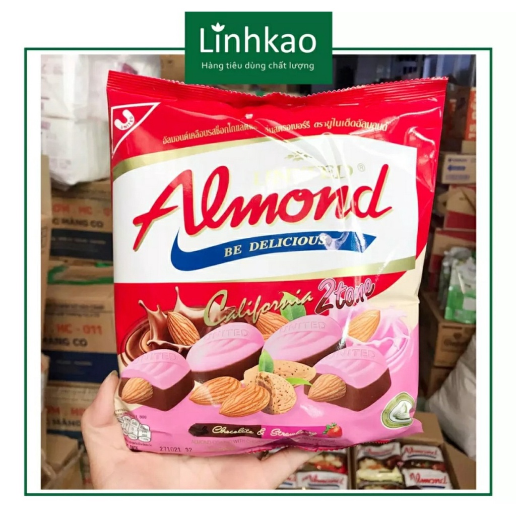 Kẹo Socola Hạnh nhân Almond Thái Lan 275g [Có 4 vị ]