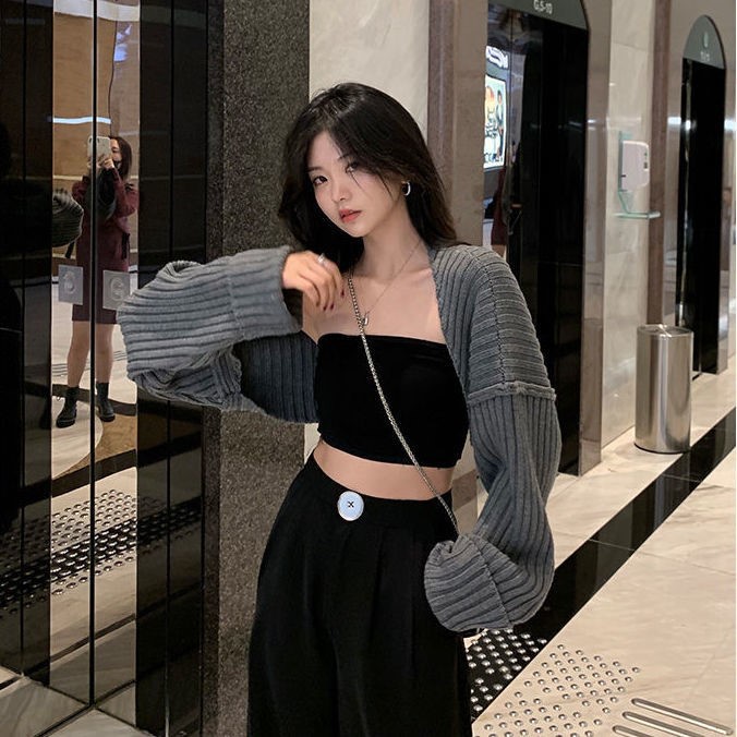 Áo khoác cardigan QADCOL tay dài thời trang gợi cảm cho nữ
