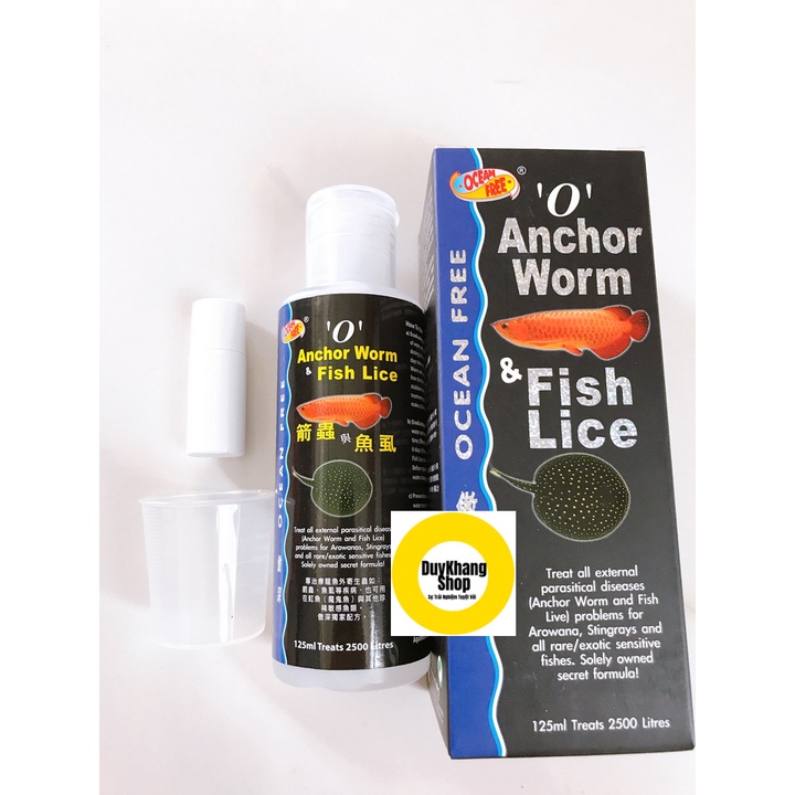 Chai Số 0 Anchor Worm 125ml, Diệt Trùng Mỏ Neo, Rận, Ký Sinh Trùng Cho Cá Chép Koi Và Rồng, Hổ, Sam Các Loại Cá Cảnh Khá