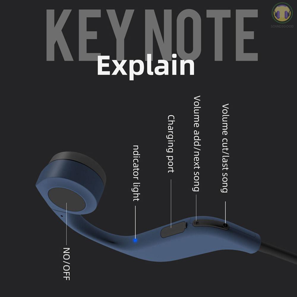 ♫SG♫ X9 Bone Conduction Wireless Headphones Bluetooth Stereo Earphones IPX5 Sports Headset Built-in Mic oise Reduction | BigBuy360 - bigbuy360.vn