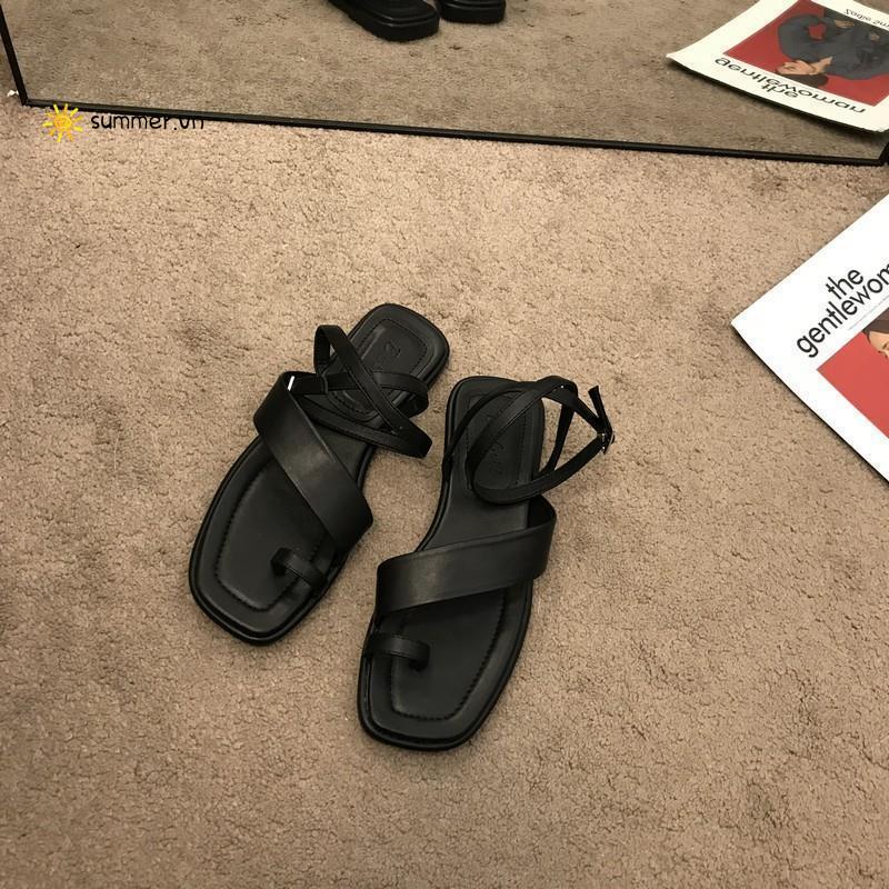 Giày Sandal Đế Mềm Quai Chéo Phong Cách Hàn Quốc Dành Cho Nữ
