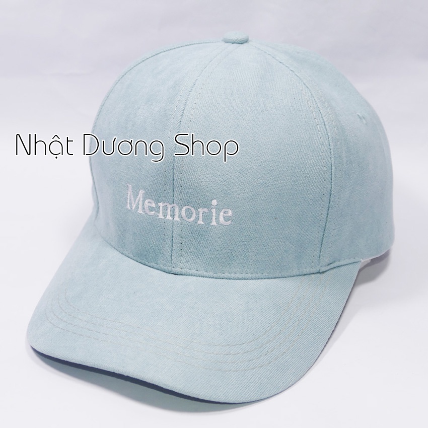 Mũ lưỡi trai ❤️ Nón kết thêu chữ Memorie phong cách Ulzzang form unisex nam nữ