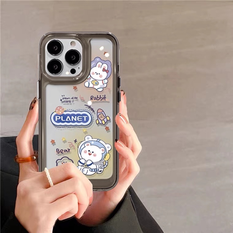 Ốp Điện Thoại TPU Dẻo Trong Suốt Họa Tiết Hoạt Hình Dễ Thương Cho IPhone 14 13 XS XR X 12 Pro Max 11 8 7 6S Plus