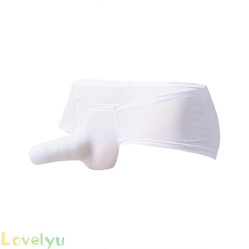 [ FAST SHIPPING ]Briefs Thong Sexy Boxer Briefs Soft Solid color Trunks With Sheath Bulge Pouch