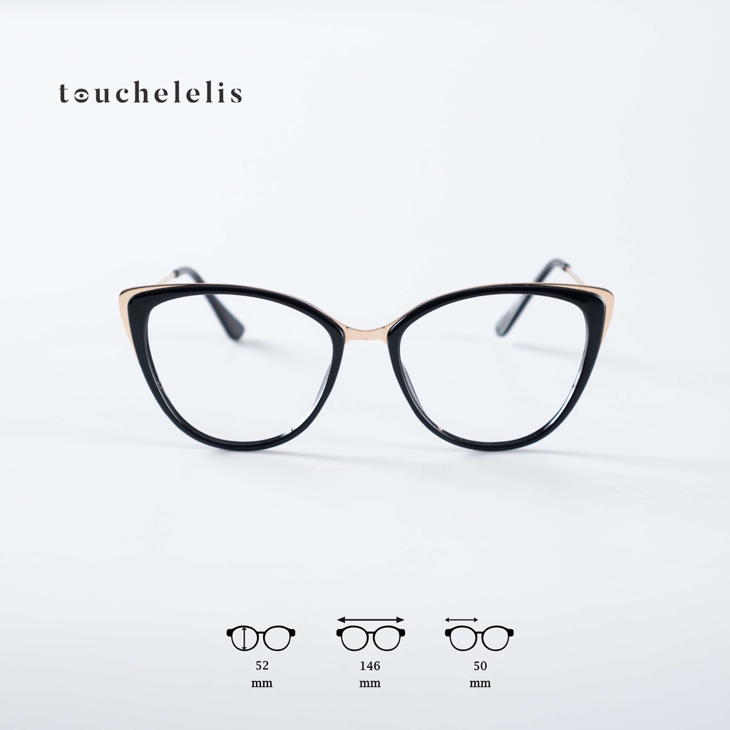Kính Mắt Mèo Thiết Kế Touchelelis MAGNOLIA GLASSES, Màu Sắc Cùng Với Mẫu Mã Siêu Trendy