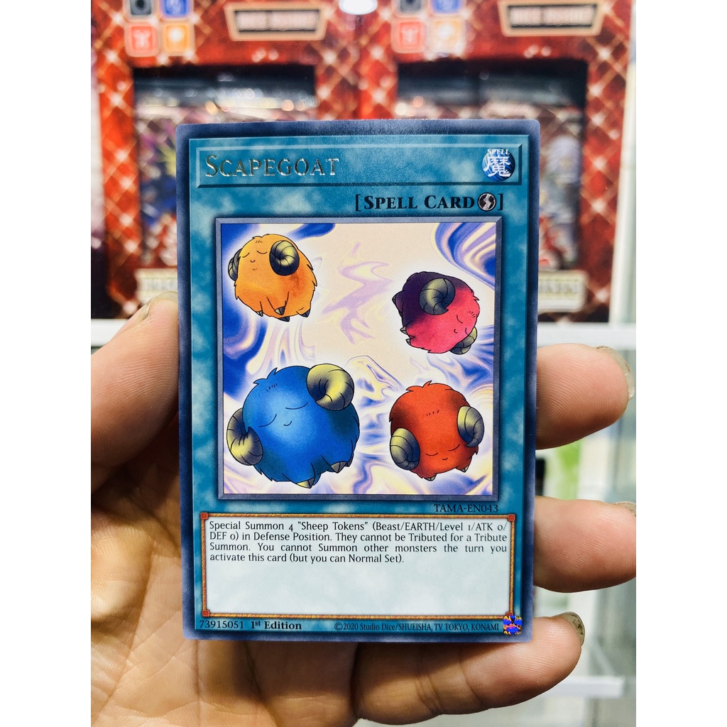 Thẻ Bài YugiOh! Mã TAMA-EN043 - Scapegoat - Rare - 1st Edition