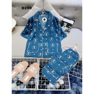 Pyjama Quần Dài Tay Cánh Dơi Vải Lụa Mango