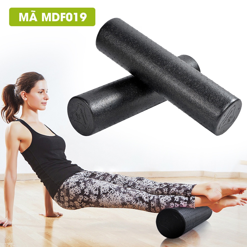 Con lăn massage chính hãng GoodFit chất liệu nhựa EVA cao cấp, giãn cơ sau tập