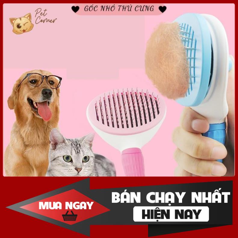 [❌GIÁ SỈ❌] Lược chải lông chuyên dụng có nút bấm nhả lông cho thú cưng (Lược chải lông, gỡ rối lông cho chó mèo) ❤️