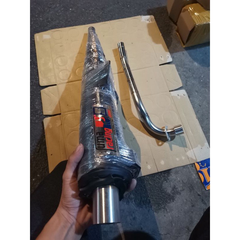 Pô uma 1 :1 sirius. dream. Wave exciter winner móc sẵn đuôi inox có cổ pô