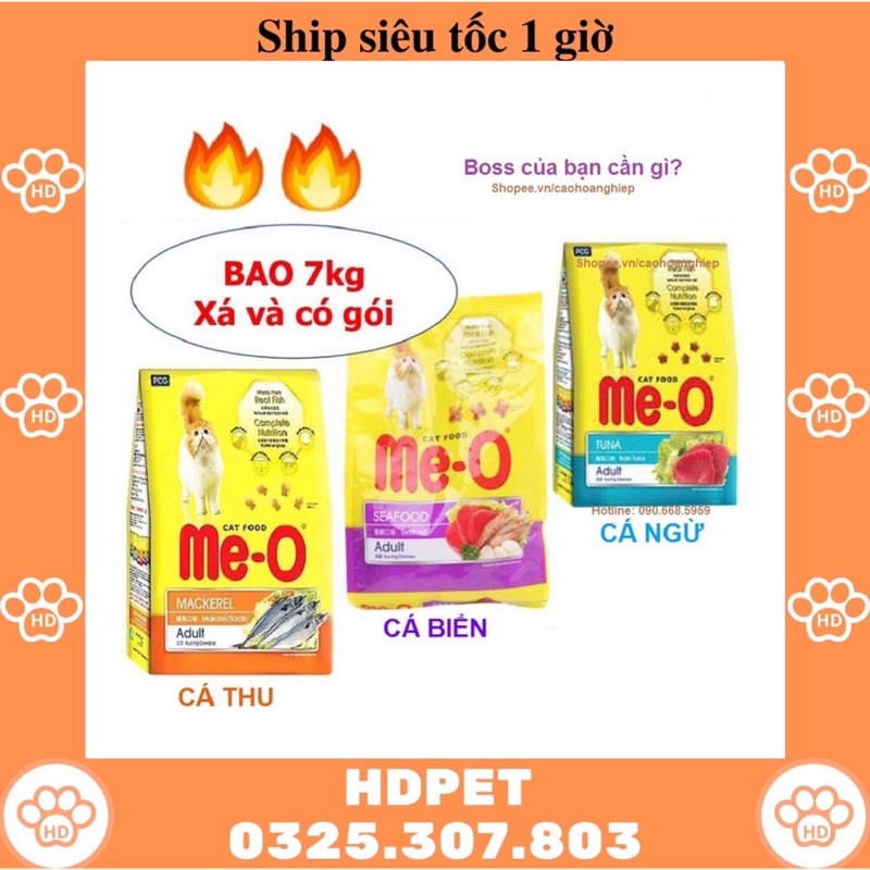 THỨC ĂN HẠT CHO MÈO LỚN MeO 7kg Me-O