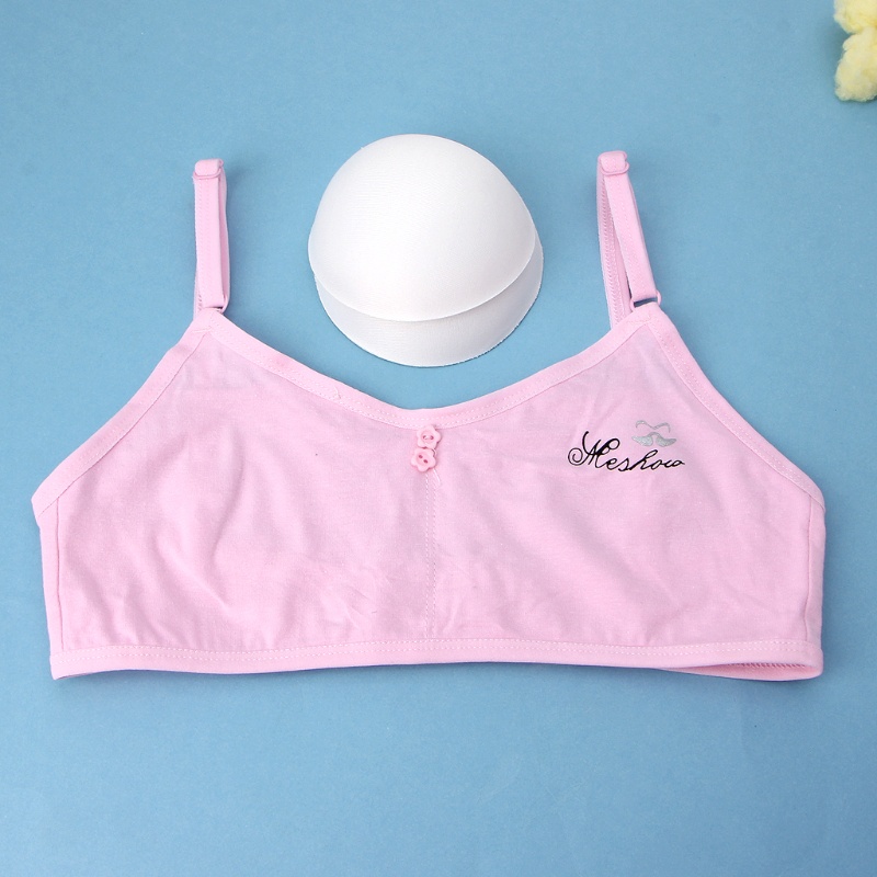 Áo lót vải cotton In Chữ Tập Thể Thao/Yoga Dành Cho Bé Gái Tuổi Teen