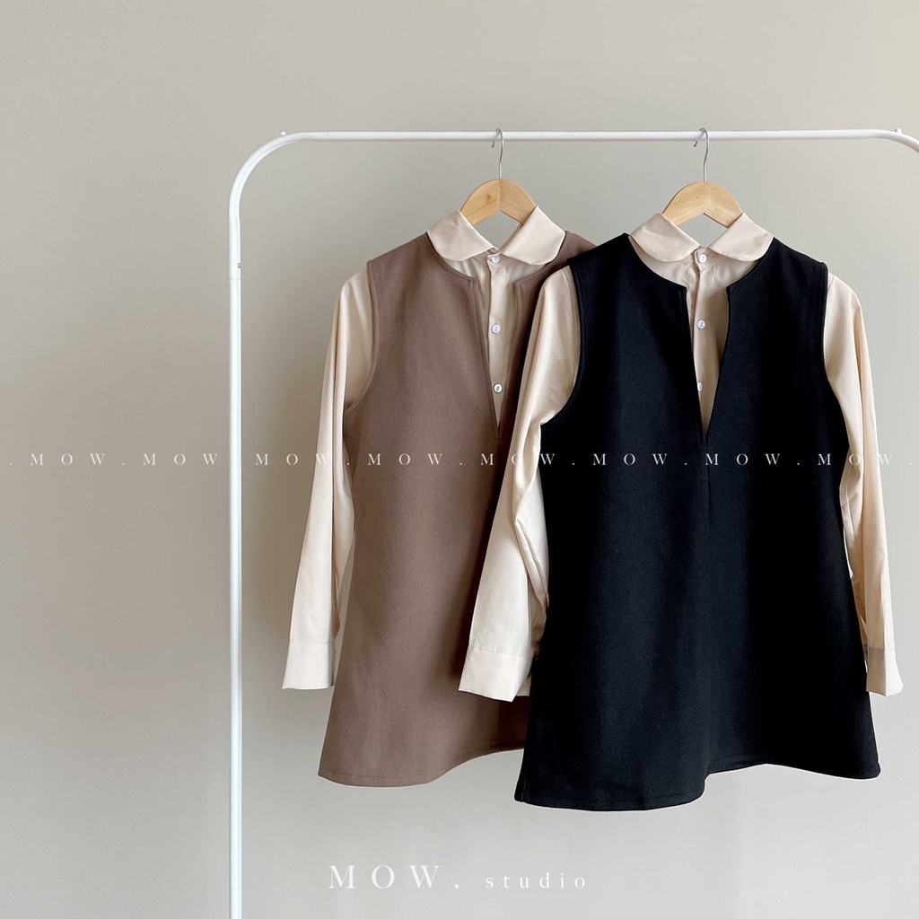 Set áo sơ mi và gile dạ (Bito set) made by Mow Studio