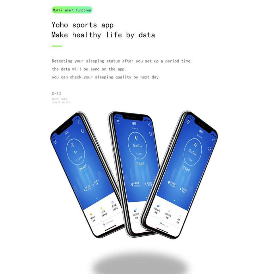Đồng Hồ Thông Minh D13 Theo Dõi Giấc Ngủ Cho Ios Android