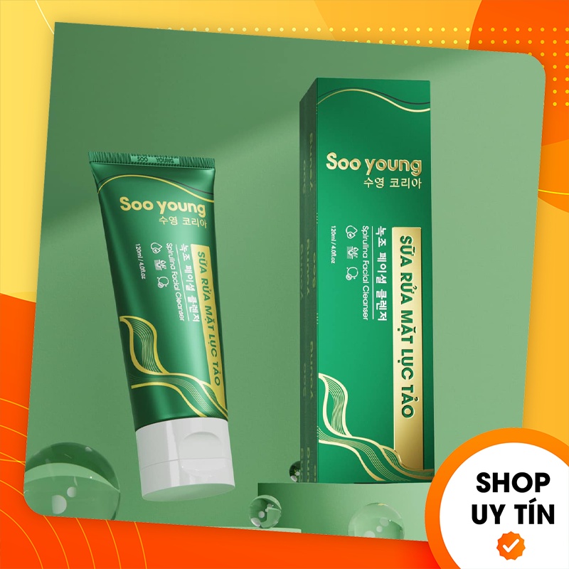 [Chính hãng] Sữa Rửa Mặt Lục Tảo Soo Young - 8938532152183