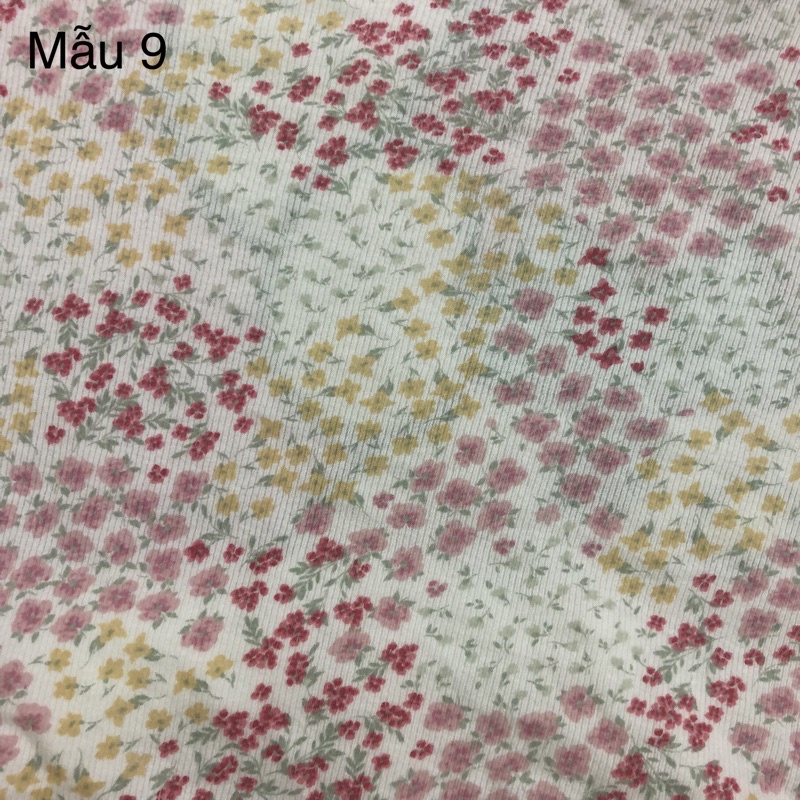 1 Mét Vải Thun Cotton Gân Borip Nhiều Mẫu Hàng Công Ty
