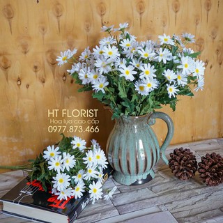 Cúc họa mi lụa, hoa giả cao cấp trang trí nhà