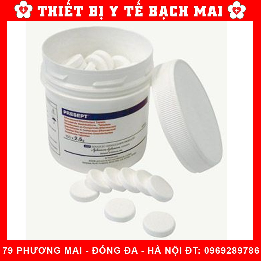 Hóa Chất Sát Khuẩn Presept, Khử Trùng [Hộp 100 Viên]