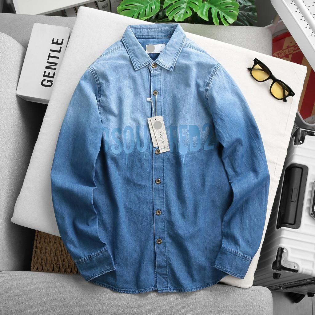 Áo Sơmi nam denim tay dài/ tay ngắn nhiều màu