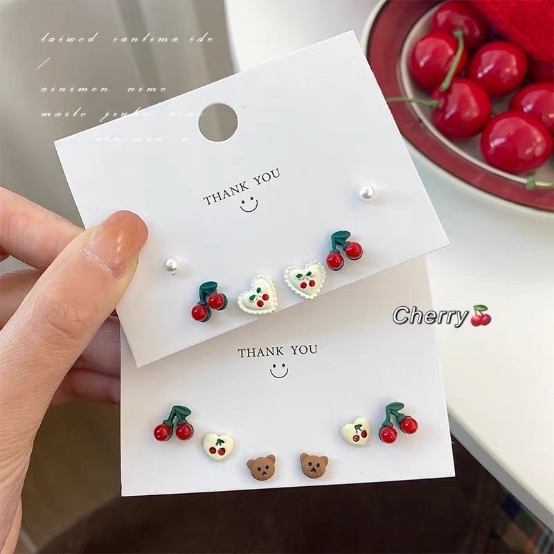 (Nhiều mẫu) Set bông tai dễ thương mùa hè