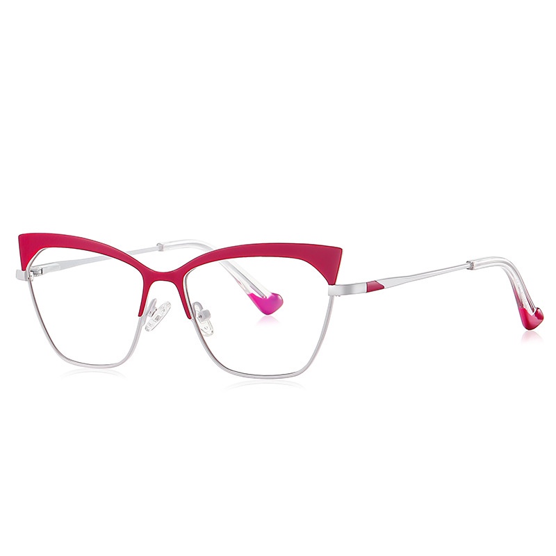 Mắt Kính TR90 Gọng Kim Loại Chống Ánh Sáng Xanh Thời Trang Cho Nữ