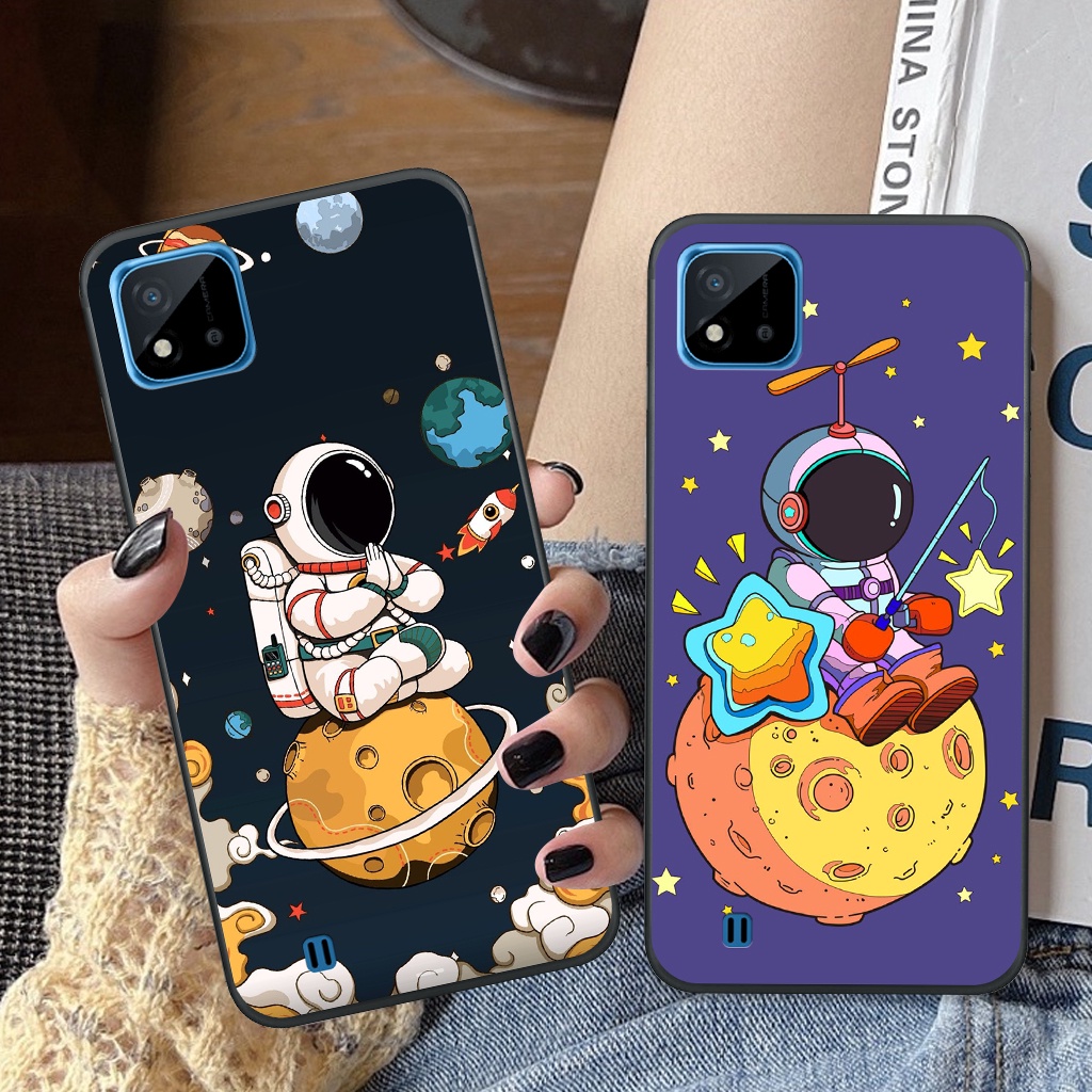 Ốp lưng Realme C11 2021/ Realme C20 - C11 2020 vũ trụ, phi hành gia ốp điện thoại viền dẻo thời trang cao cấp