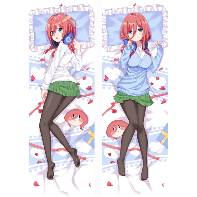 Vỏ Gối In Hình Nhân Vật Anime Hatsune Miku 60x180cm
