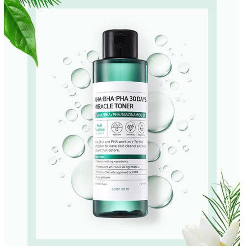 Nước Hoa Hồng "Thần Kỳ" Some By Mi AHA-BHA-PHA 30 Days Miracle Toner 150ml Trị Sạch Mụn Chỉ Trong 30 Ngày