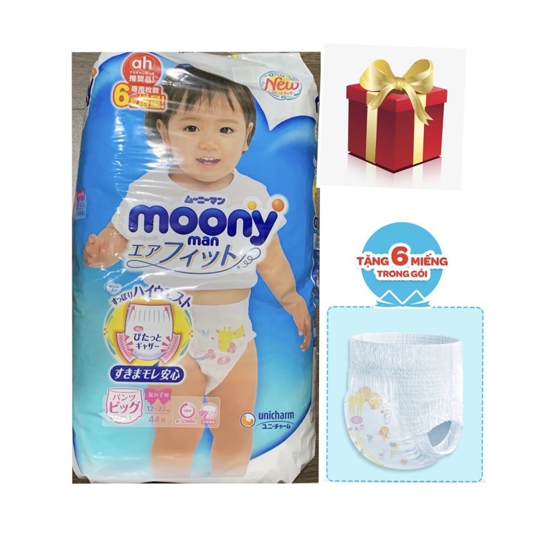 Tã Dán/ Quần Moony Thêm Miếng Nội Địa Nhật Bản Đủ Size