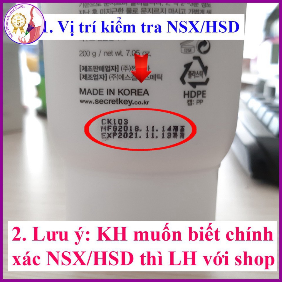 IN1 GDT KEM DƯỠNG TRẮNG TOÀN THÂN SECRET KEY SNOW WHITE MILKY PACK 20 IN1