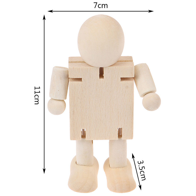 Finegoodwellgen Novelty Wooden Robot Toy Learning Transformation Colorful Wooden toy for kid FGWG