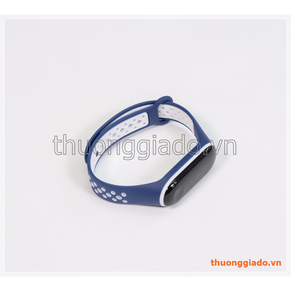 Dây đeo tay thay thế cho Mi Band 3 (dây cao su, phong cách thể thao Nike)