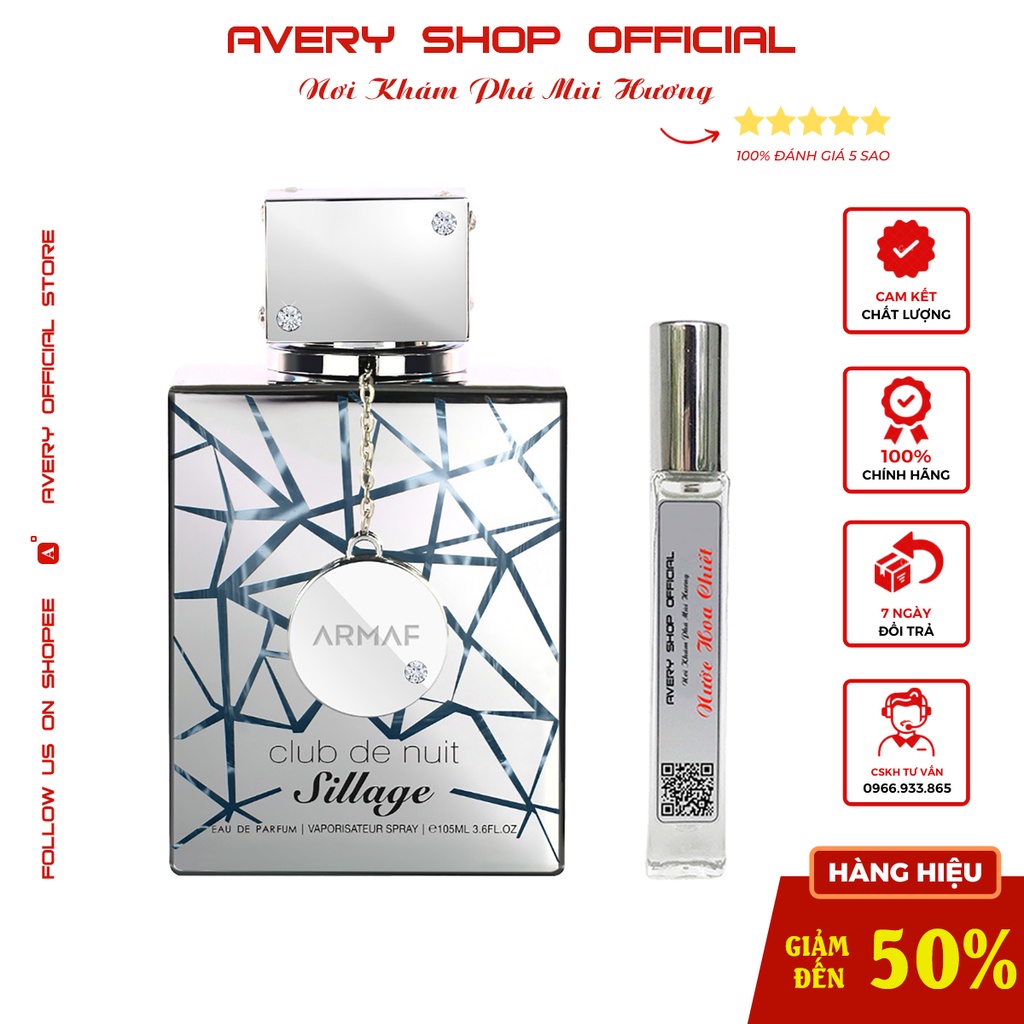 Nước Hoa Armaf Club De Nuit Sillage EDP 10ml