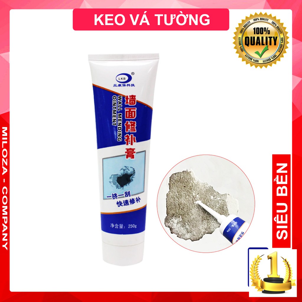 COMBO 5 Lọ Keo Vá Tường, Bột Trét Tường Khắc Phục Vết Nứt, Siêu Mịn, Che Vết Mầu Bé Vẽ Vào Tường - SANTACOMPANY