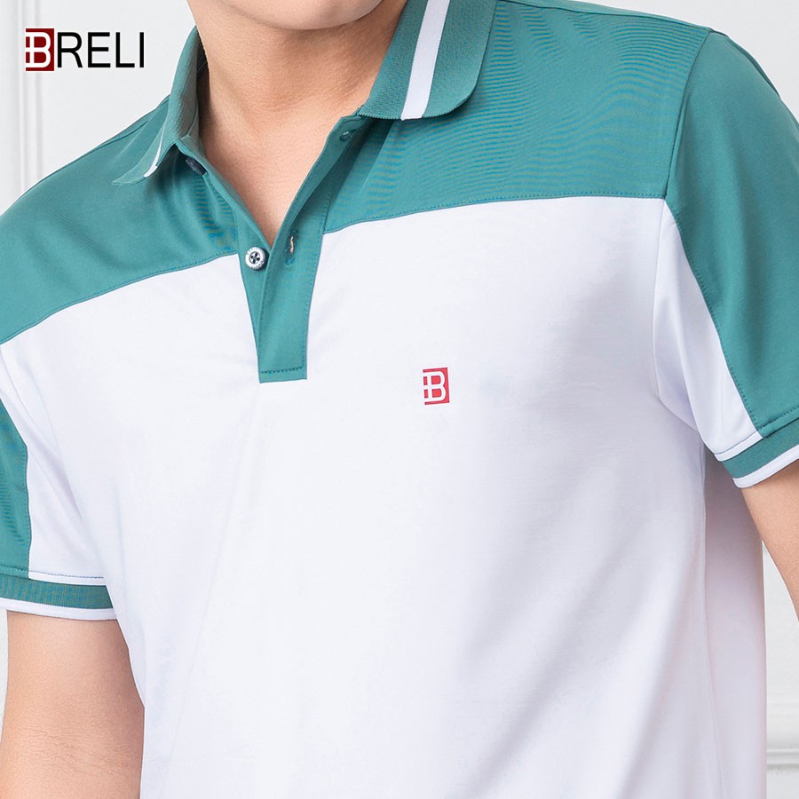Áo thể thao nam cao cấp Breli - BAS2113-1C-WHI thoáng khí kháng khuẩn chống tia UV