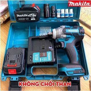Máy siết bulong Makita 118V 3 tốc độ Loại 1 - full phụ kiện - máy siết bulong không chổi than 2 trong 1 100% lõi đồng