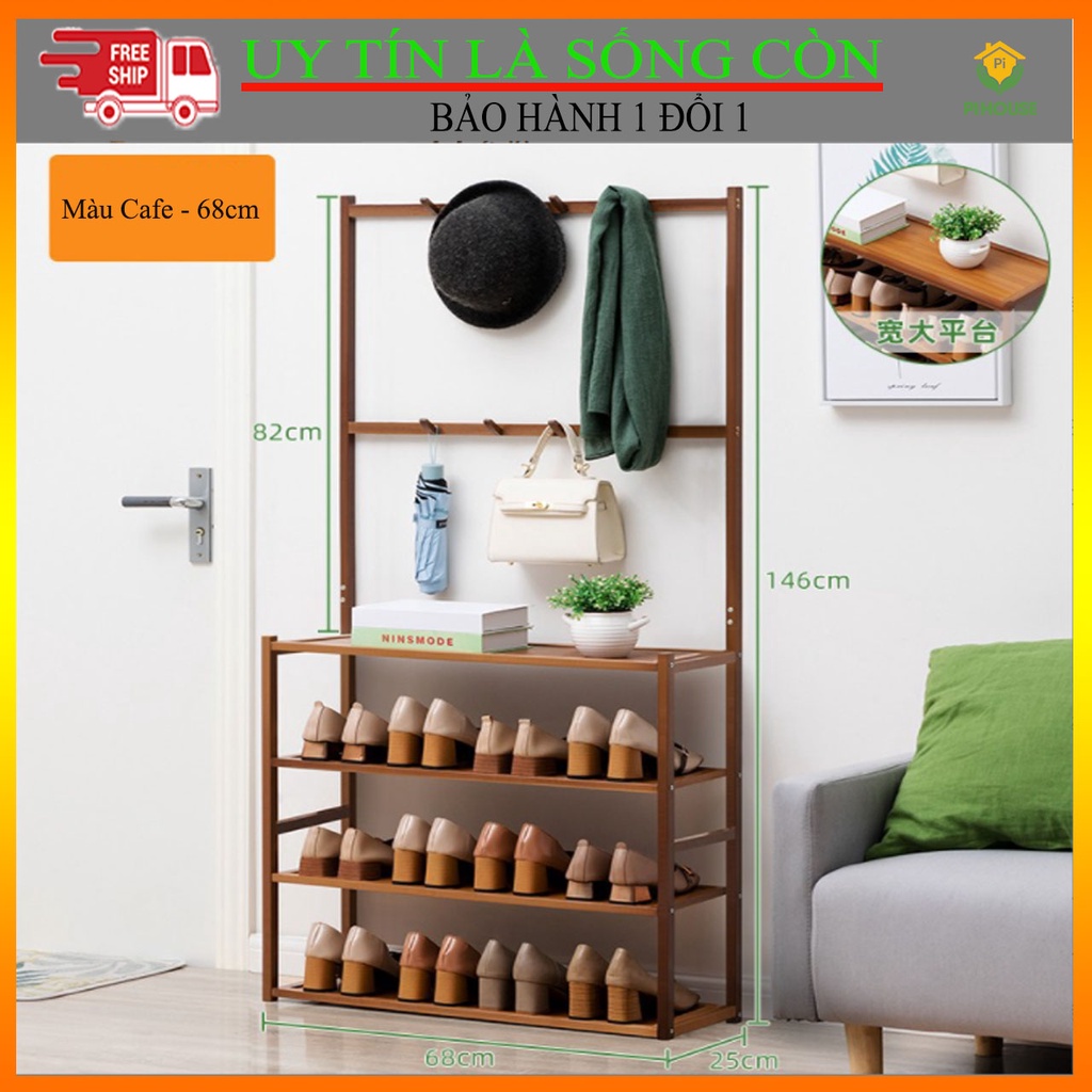 [VỪA ĐỂ GIÀY - VỪA TREO ÁO] Kệ Giày Chữ L Cỡ Đại Treo Quần Áo Đề Giày Dép
