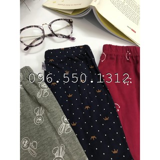 Quần Legging Xám thỏ Đen bi Hồng cười cho bé gái siêu rẻ siêu đáng yêu - hàng xuất dư made in Vietnam - post 18