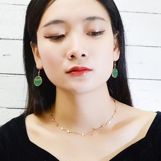 Dây chuyền vòng cổ titan nữ choker ngôi sao titan ko đen tt 2559