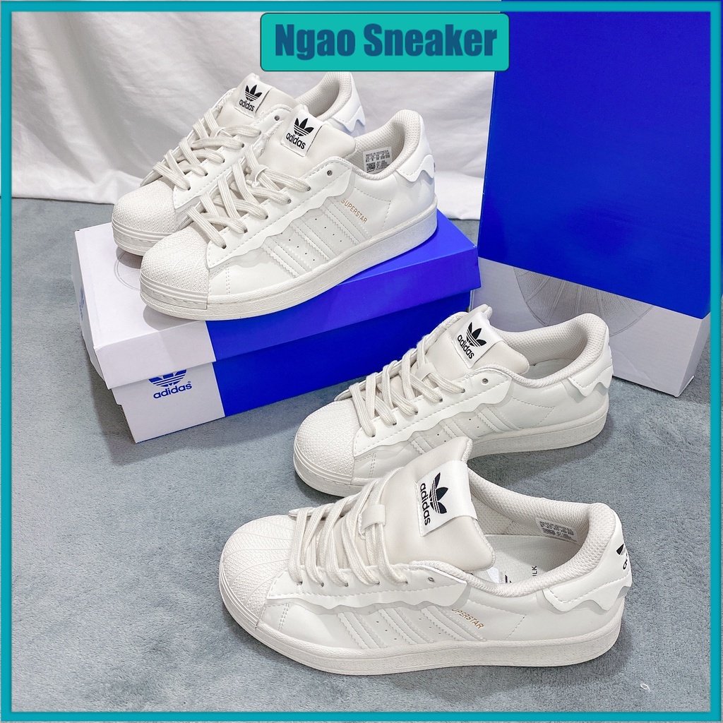 Giày Thể Thao Das Sò kem wave Superstar 2022 Màu Kem