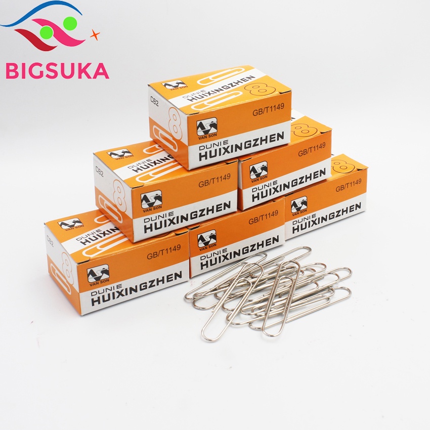 Ghim kẹp giấy C62/C32/C82 kim loại 100 kim- ghim tài liêu tam giác BIGSUKA